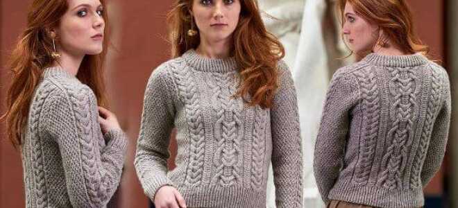 Вяжем пуловер-погон «EIRA» спицами: описание, схема узора, видео мк