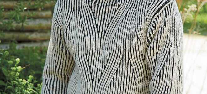 Мужской свитер с узором косами спицами: описание, схемы, видео МК, 5 моделей