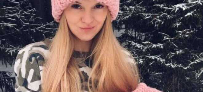 Шапка из толстой пряжи простым узором спицами: описание, фото, видео мк