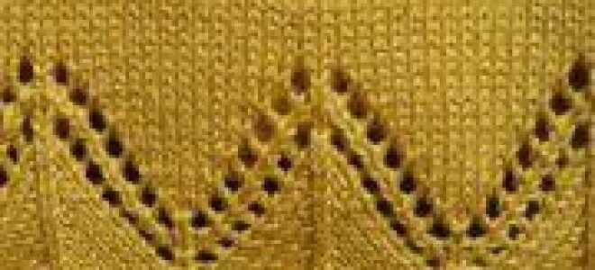 Вязание коймы спицами по схеме с описанием (видео урок)