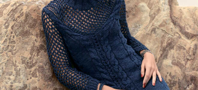 Платье с ажурной кокеткой спицами: узоры и схемы, описание вязания, видео мк, 2 модели