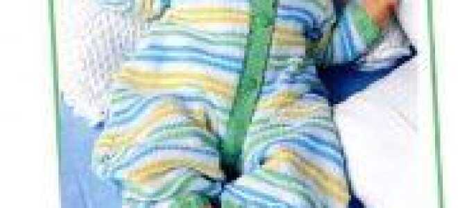 Вязание комбинезона для новорожденных (видео)