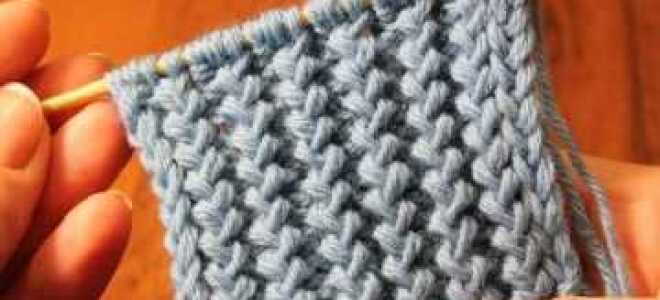 Канадская резинка спицами со схемой и описанием работы