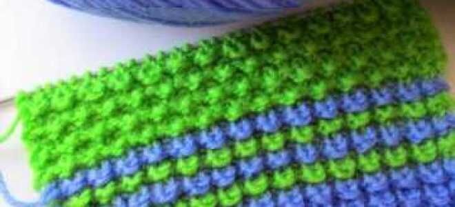 Узор «кукуруза» спицами: схема и описание работы