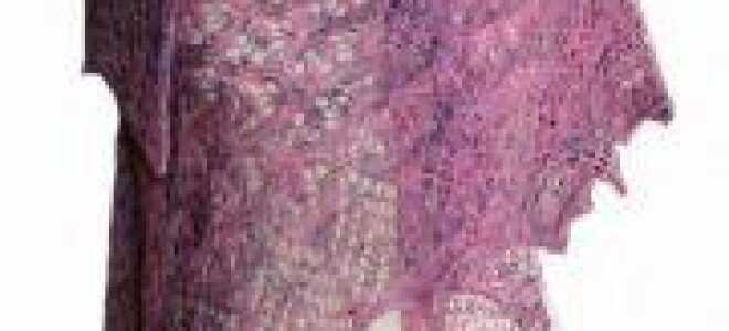 Шаль ламинария: схема вязания с описанием