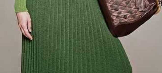 Вязание юбки плиссе спицами схема с описанием и видео уроком