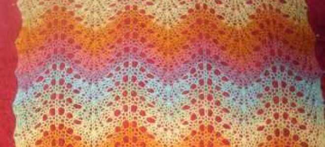 Вяжем спицами узор «Павлиний хвост» по схеме и фото-видео урокам