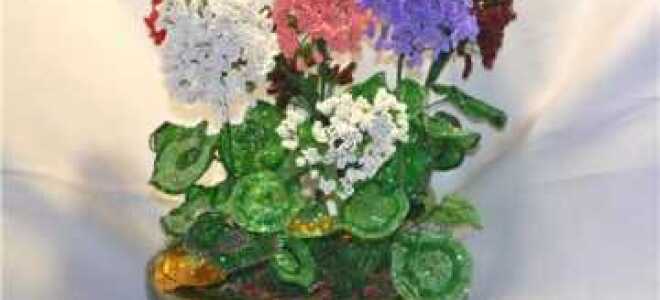 Гортензия из бисера в пошаговой фото уроках и видео мастер-классах