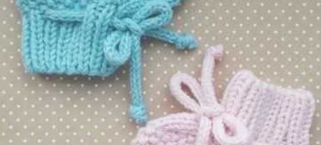 Вяжем пинетки без швов спицами по детальному описанию и пошаговому мастер-классу
