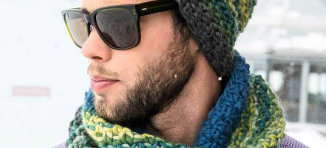 Мужские комплекты из шапки и снуда вязаные спицами: схемы, описание, видео мк