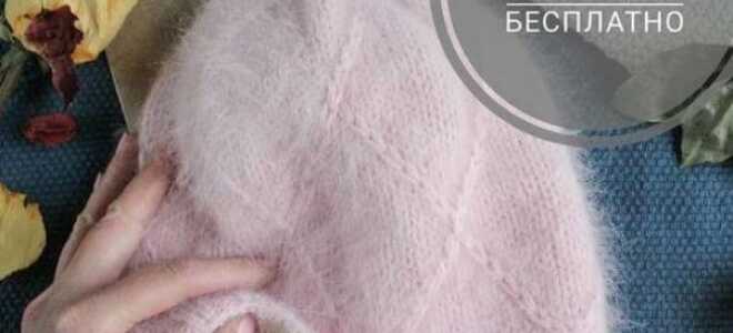 Пушистая шапочка спицами: схема узора, описание, фото и видео мк