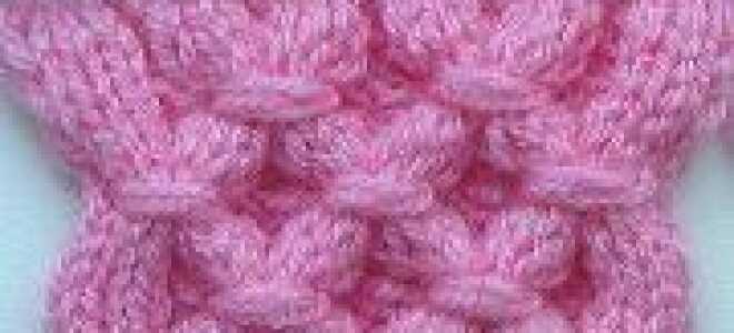 Вязание узора «Вафли» спицами по схеме с описанием