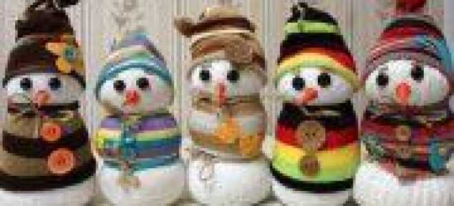 Снеговик спицами мастер-класс вязания с пошаговыми фото