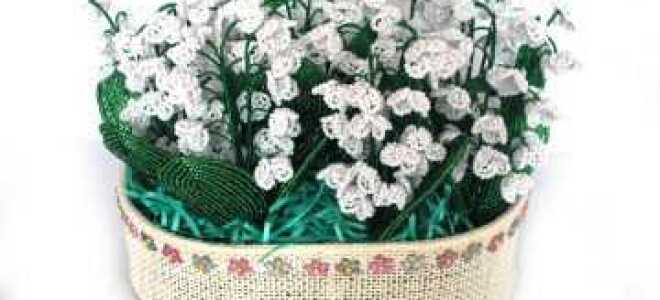 Ландыши из бисера в мастер-классах со схемами и описанием плетения