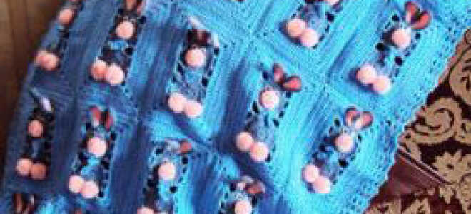 Детский плед крючком: схема, описание 13 моделей, видео МК