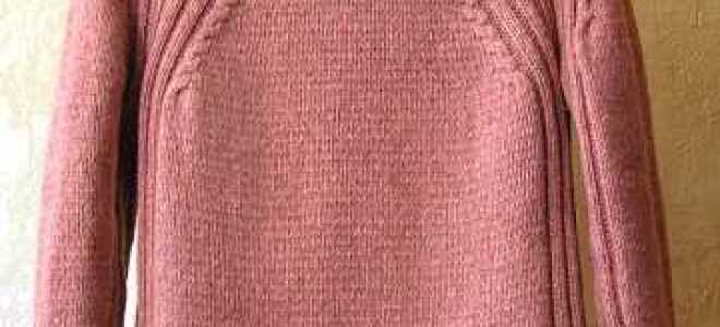 Вязание свитера регланом сверху с подробным описанием и фото-видео мастер-классом