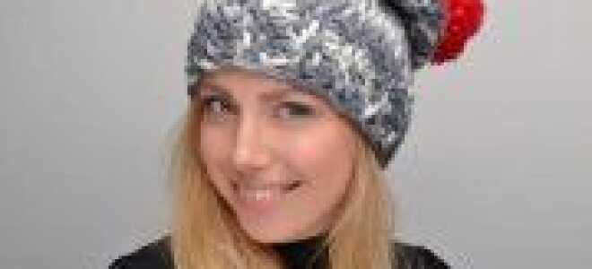 Вязаные объемные шапки спицами и модели крупной вязки