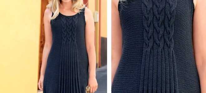 Летние платья с узором спицами: схемы и выкройки, описание вязания, видео мк, 2 модели