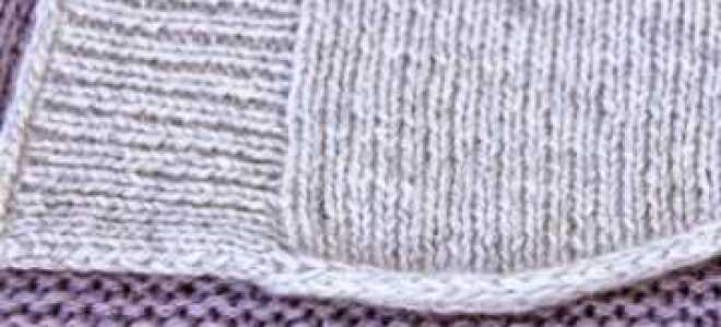 Красивое завершение вязания шарфика спицами — Делаем все своими руками!