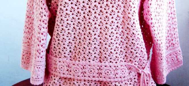 Туника крючком схемы и описание, видео МК. 26 моделей