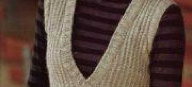 День работника торговли: вязания жилета с капюшоном