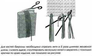 Бахрома для шарфа