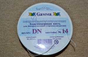 Применение эластомерной нити в бисероплетении