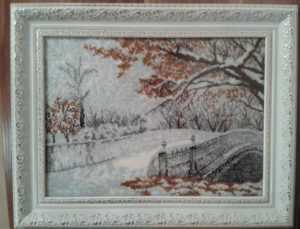 Картина с полной зашивкой бисером