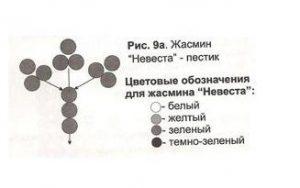 Жасмин из бисера